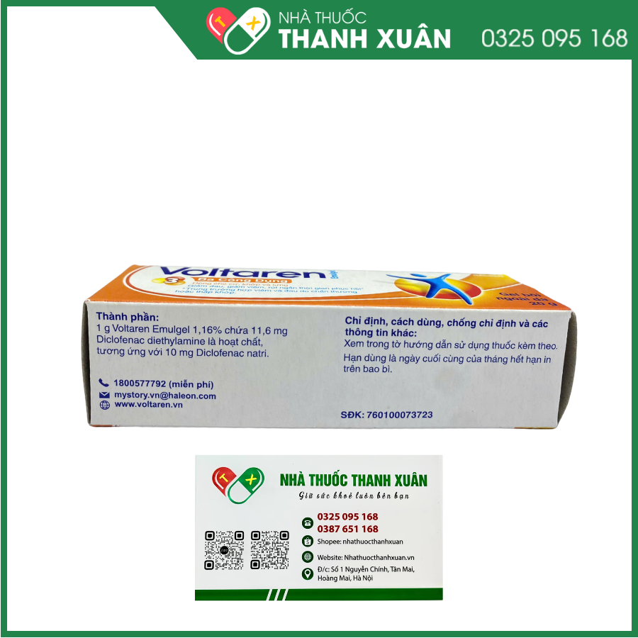 Gel bôi Voltaren Emulgel T điều trị giảm đau do chấn thương, viêm khớp, viêm gân